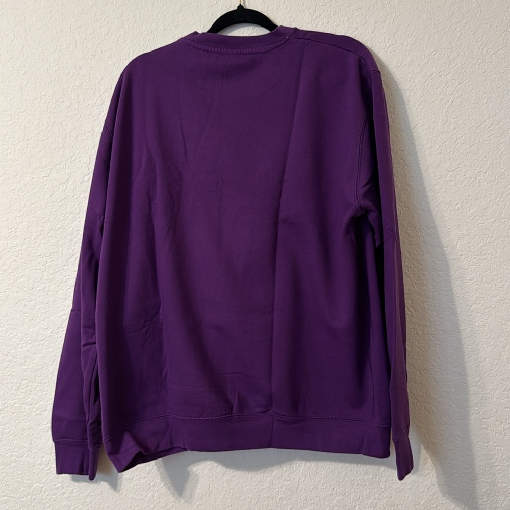 HBCU ELITE Purple w Yellow font Crewneck Sweatshirt Size XL - Picture 2 of 12